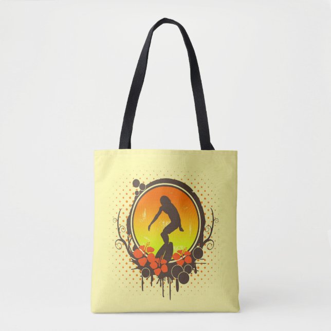 Bolso De Tela Surfista (Anverso)