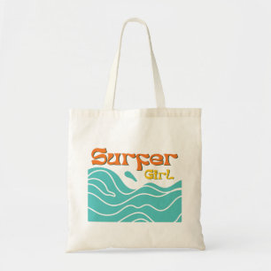 Bolso De Tela Surfista chica surf regalos para mujeres