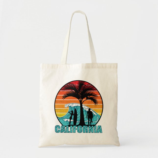 Bolso De Tela Surfistas de California Beach (Frente)
