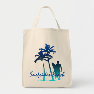 Bolso De Tela Surfrider Beach Hawaii Palm Tree Blend