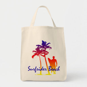 Bolso De Tela Surfrider Beach Hawaii Palm Tree Blend