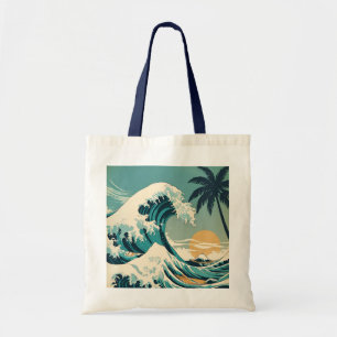 Bolso De Tela Surf's Up Retro Wave Design Classic California