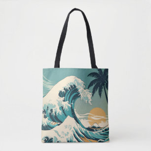 Bolso De Tela Surf's Up Retro Wave Design Classic California