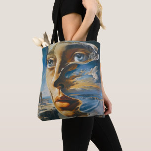 Bolso De Tela Surrealismo de la mujer y el mundo