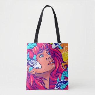 Bolso De Tela "Sus olas" Tote Bag