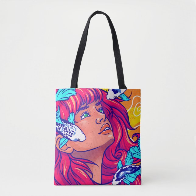 Bolso De Tela "Sus olas" Tote Bag (Anverso)