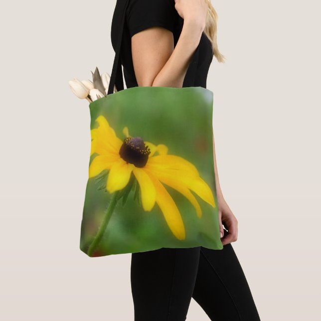 Bolso De Tela Susan Daisy Flower, con un solo ojo negro (Detalle)