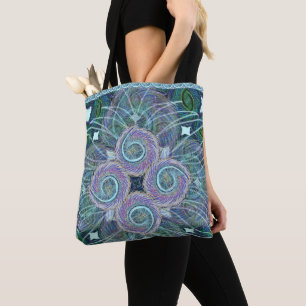 Bolso De Tela Susea Blu Studios Feather Tote