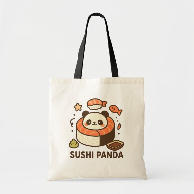 Bolso De Tela Sushi Panda (Frente)
