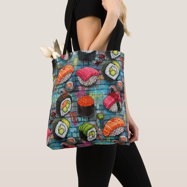 Bolso De Tela Sushi Tote (Detalle)