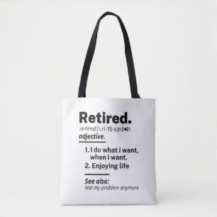 Bolso De Tela sustantivo de definición retirada, regalo diverti