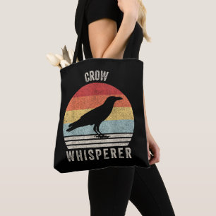 Bolso De Tela Susurrador de Cuervos Retro Divertido Amante de la