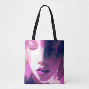 Bolso De Tela Susurro del sueño de Lilac - Sereno, etéreo, púrpu
