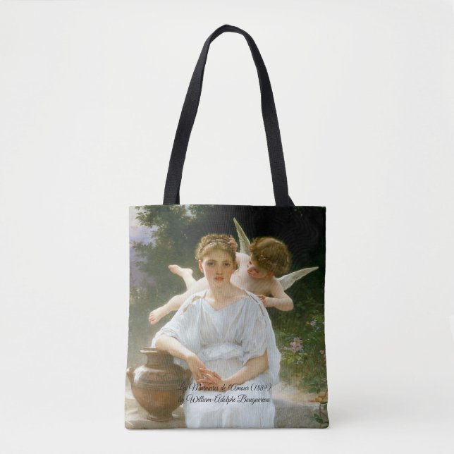 Bolso De Tela Susurros de amor de Bouguereau (Anverso)