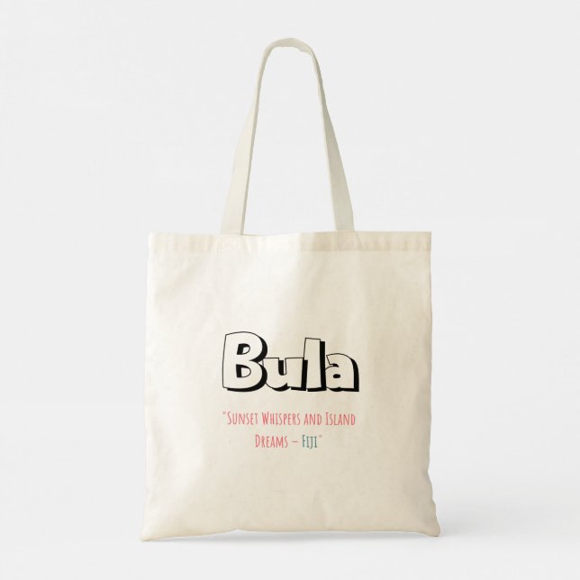 Bolso De Tela "Susurros de la puesta del sol y sueños de la isla (Reverso)