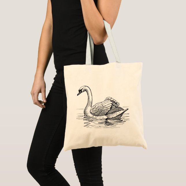 Bolso De Tela Swan (Anverso (producto))