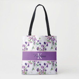 Bolso De Tela Sweat Pea Monogrammed Tote Bag