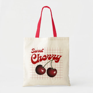 Bolso De Tela Sweet Cherry Cute Fruit Budget Tote Bag