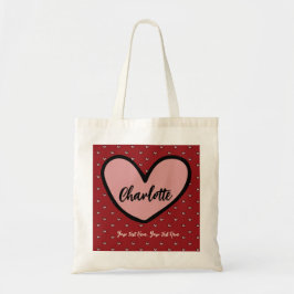 Bolso De Tela Sweet Cute Trendy Business Logo Company Corporate