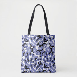 Bolso De Tela Sweet Pea (Periwinkle) Arte Refinado