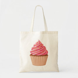 Bolso De Tela Sweet Pink Cupcake with Gold Sprinkles