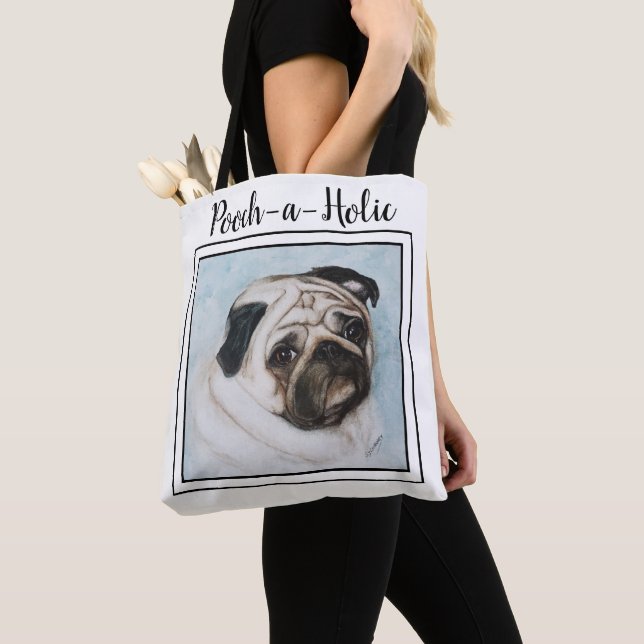 Bolso De Tela Sweet Pug (Detalle)
