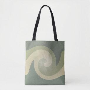 Bolso De Tela Swirl Allover Tote Bag