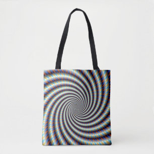Bolso De Tela Swirl Psychedelic