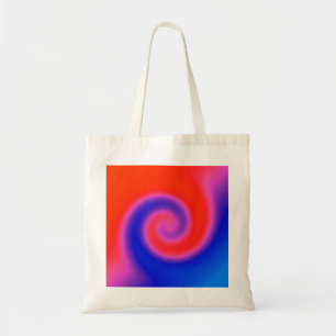 Bolso De Tela Swirl Red Blue
