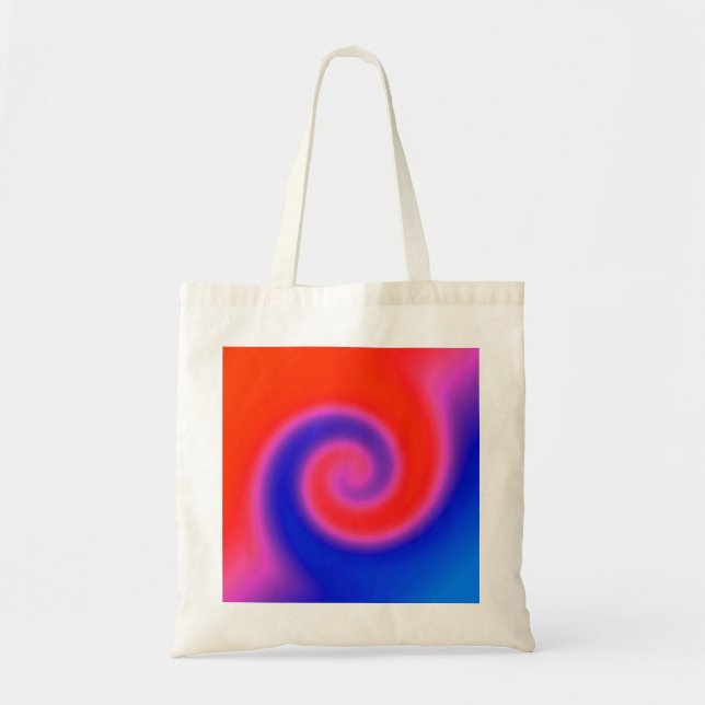 Bolso De Tela Swirl Red Blue (Frente)