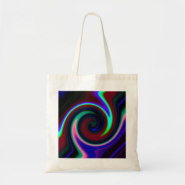 Bolso De Tela Swirl Retro Neon (Frente)
