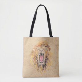 Bolso De Tela Swirly Lion