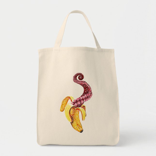 Bolso De Tela Swirly Mutant Banana (Frente)