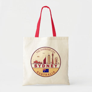 Bolso De Tela Sydney Australia City Skyline Emblem