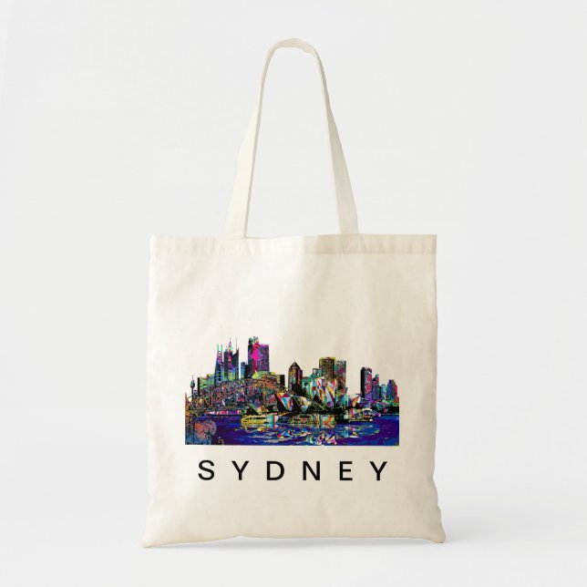 Bolso De Tela Sydney, Australia en graffiti (Frente)