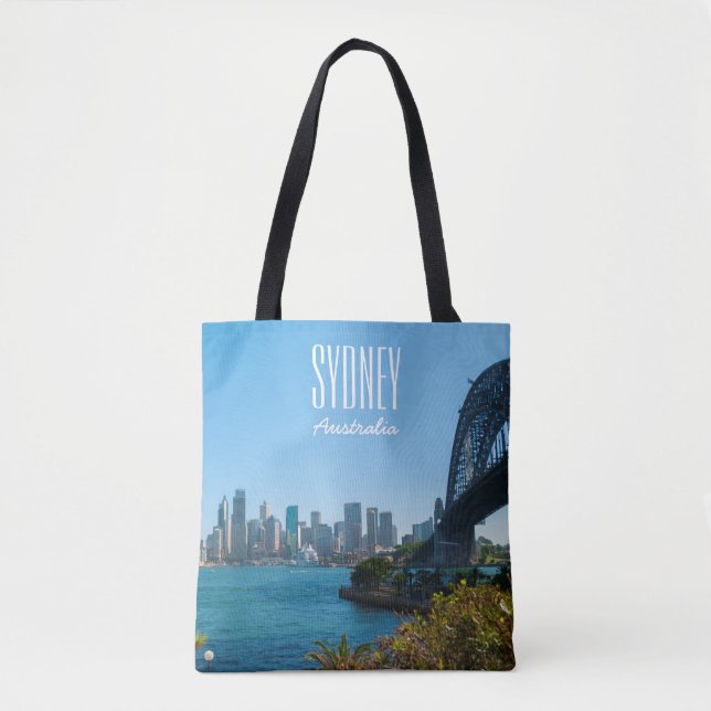 Bolso De Tela Sydney Harbour Bridge & Opera House Skyline (Anverso)