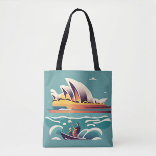 Bolso De Tela Sydney Opera House Australia pintura recuerdo