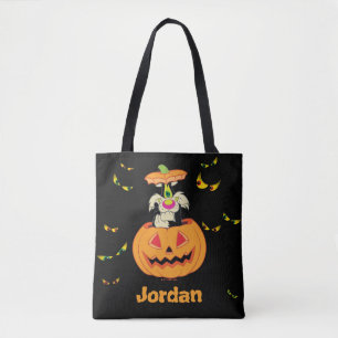 Bolso De Tela SYLVESTER™ Escondiéndose en un Jack-o-Lantern