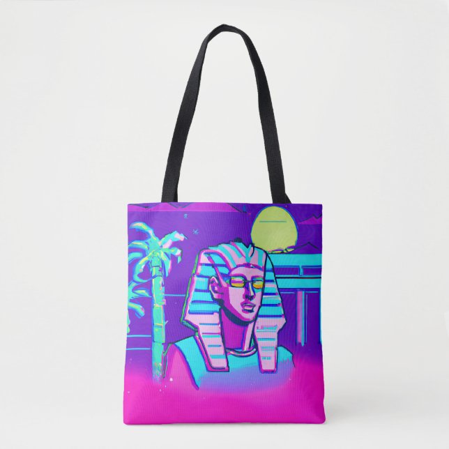 Bolso De Tela Synthwave Pharaoh (Anverso)