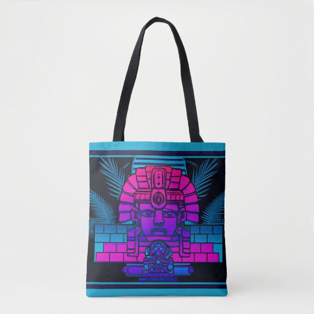 Bolso De Tela Synthwave Pharaoh (Anverso)