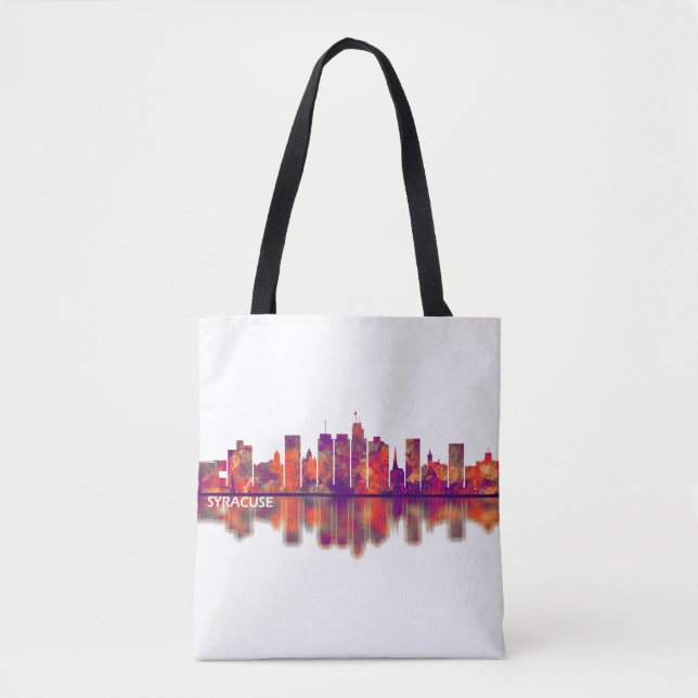 Bolso De Tela Syracuse USA Skyline (Anverso)