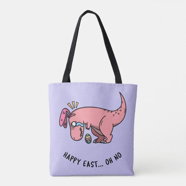 Bolso De Tela T-Rex Easter Struggle Tote Bag (Reverso)