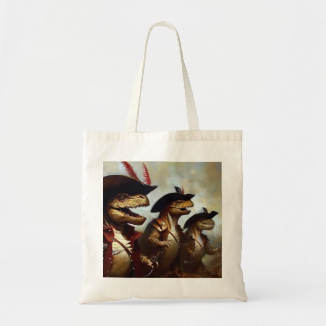 Bolso De Tela T Rexs Tres Mosqueteros (Frente)
