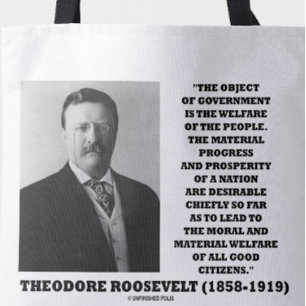 Bolso De Tela T. Roosevelt Se Opone Al Bienestar De La Población