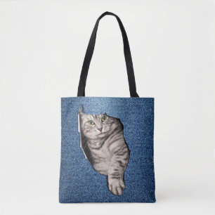 Bolso De Tela Tabby-kitten doméstico