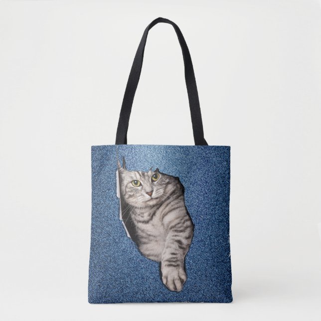 Bolso De Tela Tabby-kitten doméstico (Anverso)