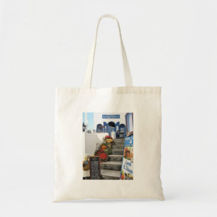 Bolso De Tela taberna griega en Santorini, Grecia