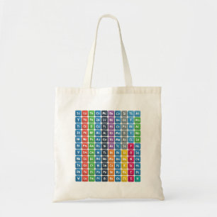 Bolso De Tela Tabla periódica de los elementos 3