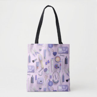Bolso De Tela Tabla púrpura de la vanidad