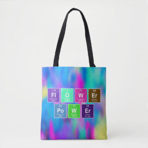 Bolso De Tela Tabla química periódica de elementos: FlOWEr PoWEr